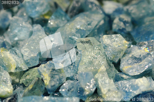 Image of blue aquamarine mineral