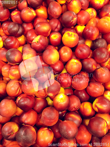 Image of Red peaches background