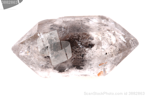 Image of white rock-crystal isolated