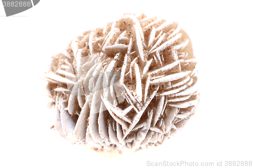 Image of sand rose minerals isolated