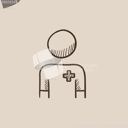 Image of Nurse sketch icon.