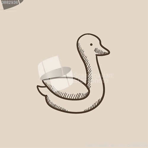 Image of Duck sketch icon.