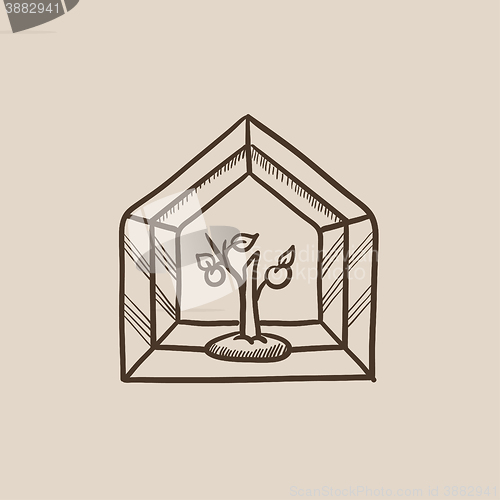 Image of Greenhouse sketch icon.