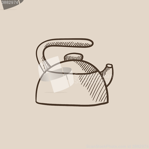 Image of Kettle sketch icon.