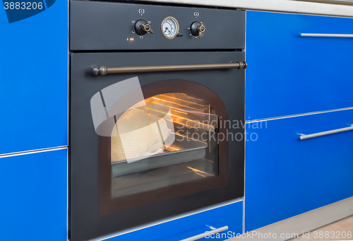 Image of Electric oven in the style of \"Country\".