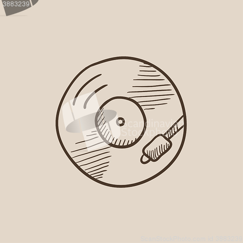 Image of Turntable sketch icon.