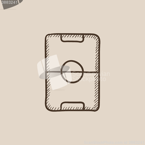 Image of Stadium layout sketch icon.