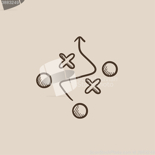 Image of Tactical plan sketch icon.