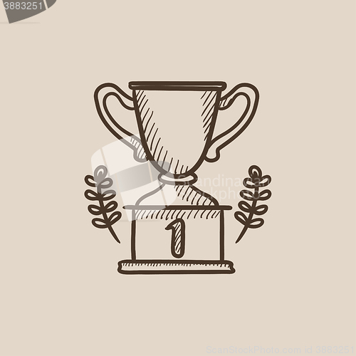 Image of Trophy sketch icon.