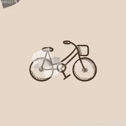 Image of Bicycle sketch icon.