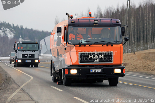 Image of Two MAN Street Sweeper Trucks