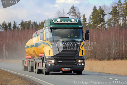 Image of Scania Tank Truck Trucking 