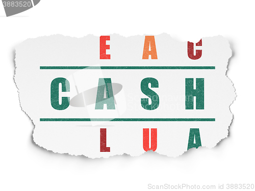 Image of Currency concept: Cash in Crossword Puzzle