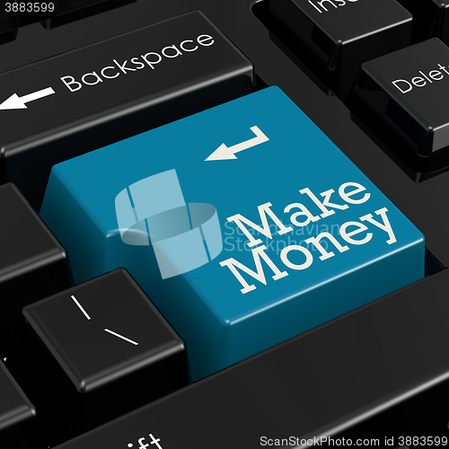 Image of Make money concept 3D Render