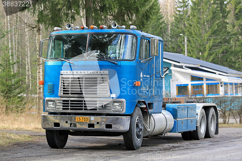 Image of Classic International Eagle 9670 Cab Over Truck Parked