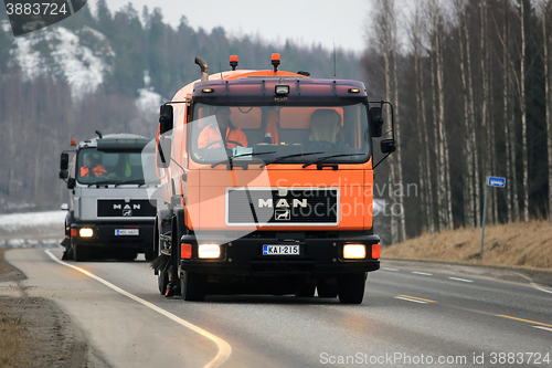 Image of Two MAN Sweeper Trucks