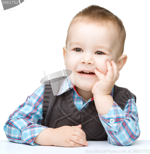 Image of Portrait of a cute little boy