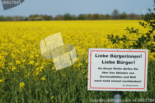 Image of information sign