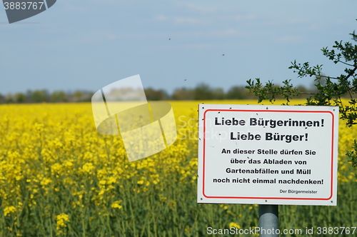 Image of information sign