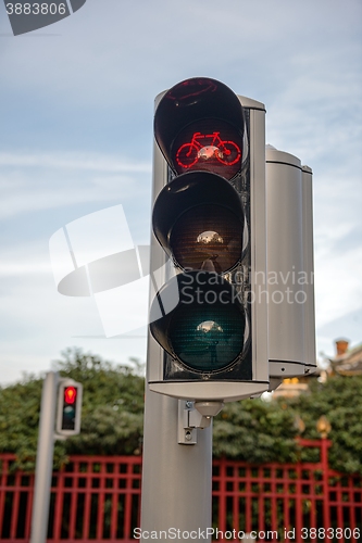 Image of Traffic light closeup