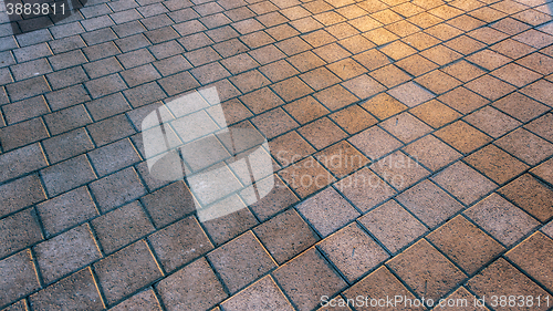 Image of Stone sidewalk closeup photo