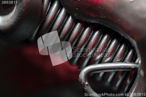 Image of Abstract steel bacgkround closeup photo