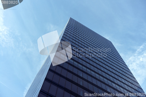 Image of Skyscrapers against blue sky