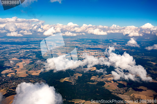 Image of view of the mountains from the plane