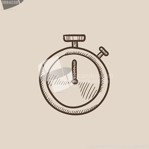 Image of Stopwatch sketch icon.