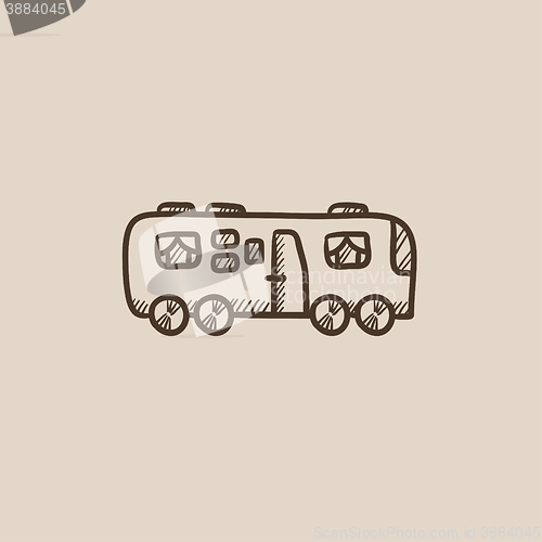 Image of Motorhome sketch icon.