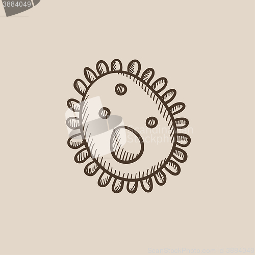 Image of Bacteria sketch icon.