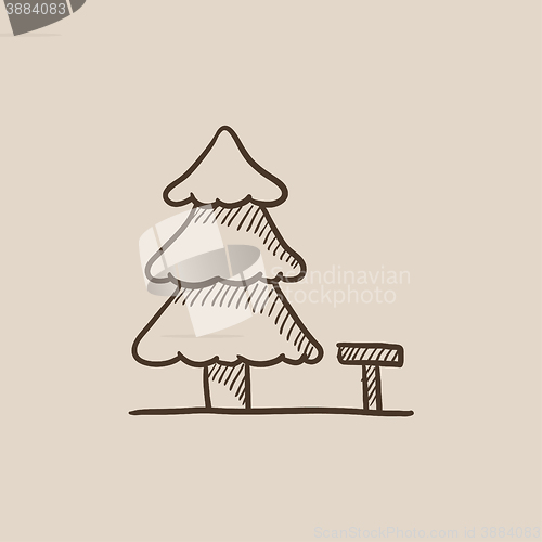 Image of Landscape sketch icon.