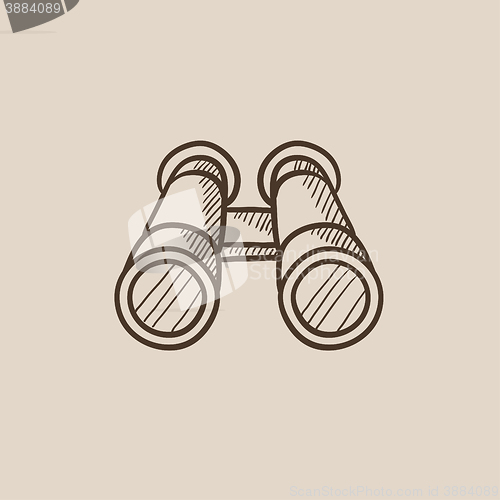 Image of Binocular sketch icon.