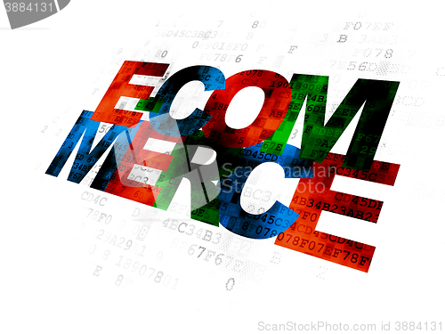 Image of Business concept: E-commerce on Digital background