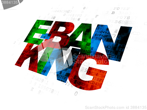 Image of Business concept: E-Banking on Digital background