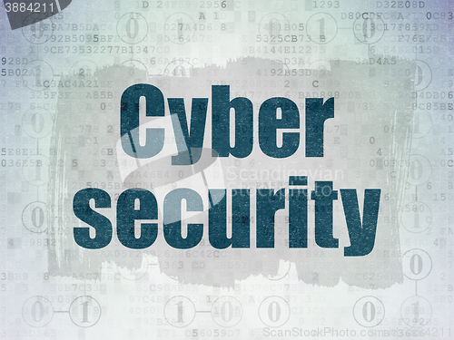 Image of Privacy concept: Cyber Security on Digital Data Paper background