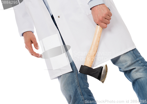 Image of Evil medic holding a small axe