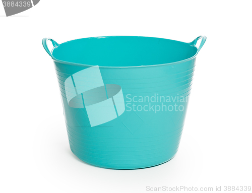 Image of Blue color plastic basket