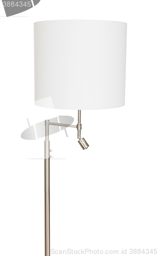 Image of White floor lamp, isolated