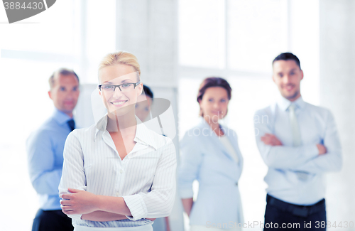 Image of businesswoman in office