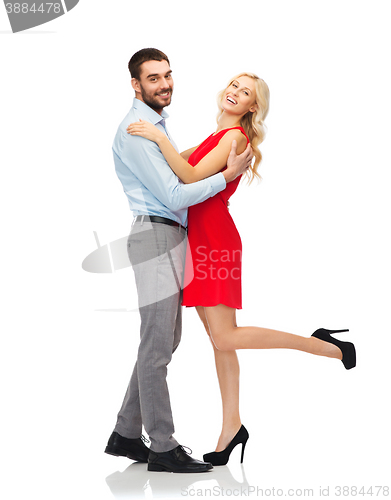 Image of happy couple hugging