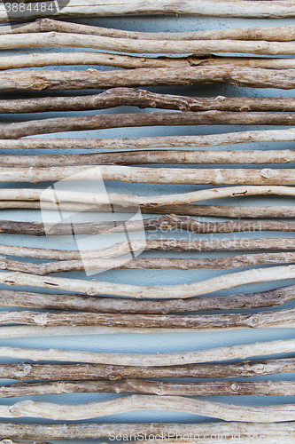 Image of close up of wooden sticks