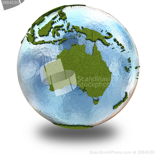 Image of Australia on planet Earth