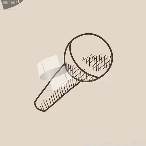 Image of Microphone sketch icon.