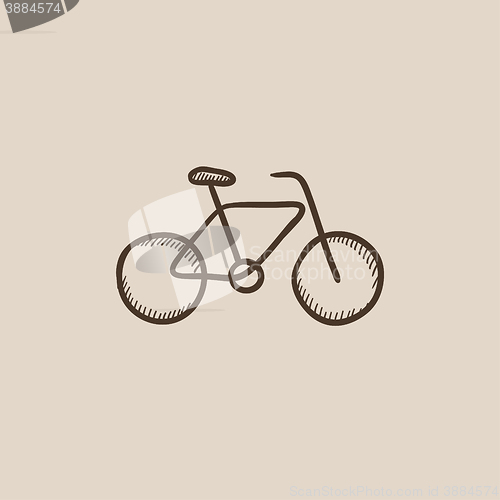 Image of Bicycle sketch icon.