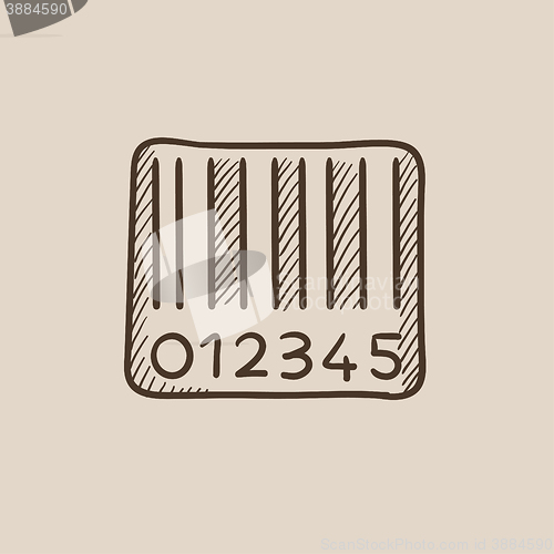 Image of Barcode sketch icon.