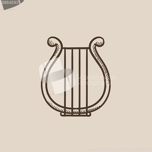 Image of Lyre sketch icon.