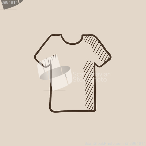 Image of T-shirt sketch icon.