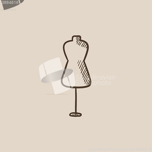 Image of Mannequin sketch icon.