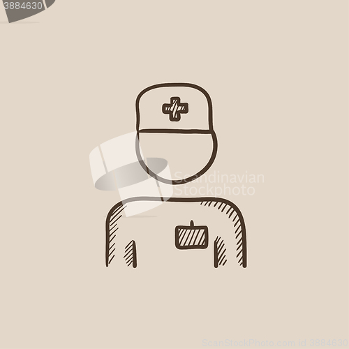 Image of Nurse sketch icon.